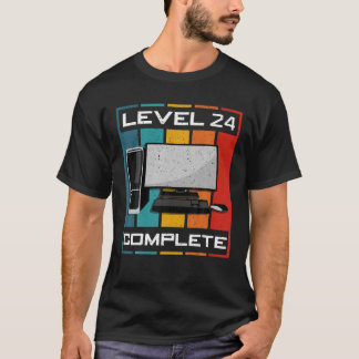 レベル24完全I 24番目の誕生日コンピュータゲーム Tシャツ