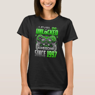レベル26アンロックド オーサム 1997年から 26歳の誕生日 Tシャツ