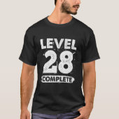 レベル28 28周年結婚記念日おめでとう Tシャツ (正面)
