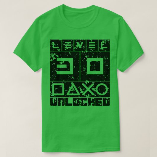 レベル30のロック解除 Tシャツ (デザイン正面)