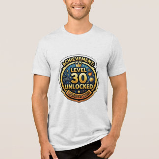 レベル30アンロック 誕生日ボスゲーマーギフト トライブレンドTシャツ