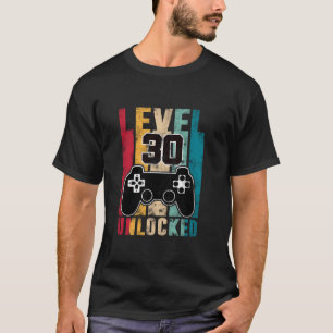 レベル30ロック解除済み30歳Bdayギフトゲーマー30t Tシャツ