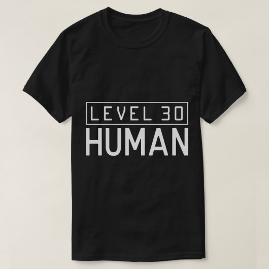 レベル30人間 – ゲーマーXP伝説の誕生日 Tシャツ (デザイン正面)
