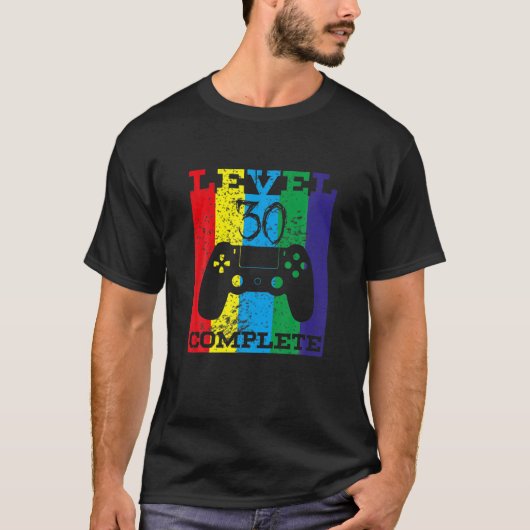 レベル30完全1990ゲーマーゲームコントローラギフト Tシャツ (正面)