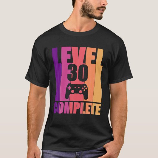 レベル30完全30thビデオゲーマー誕生日 tシャツ (正面)