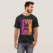レベル30完全30thビデオゲーマー誕生日 tシャツ (正面フル)