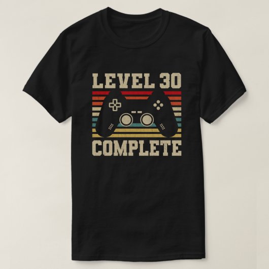 レベル30完全30th誕生日ビデオゲーマー tシャツ (デザイン正面)