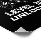 レベル30解除ゲーマー 30歳の誕生日飾り ポスター (角)