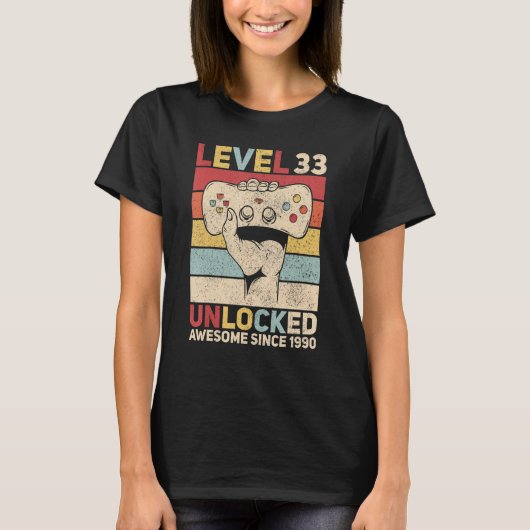 レベル33ロック解除33歳メンズデイ衣装33rd tシャツ (正面)