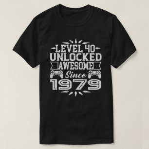 レベル40は1979年の第40誕生日以来の素晴らしいの鍵を開けました Tシャツ