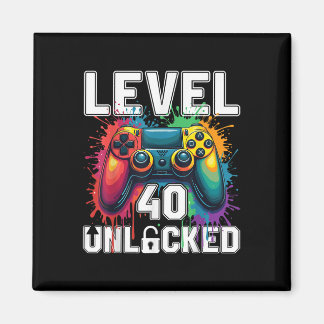 レベル40ロック解除おもしろいされたビデオゲームテーマ40th Birt マグネット