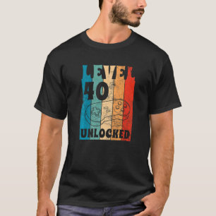 レベル40ロック解除40th誕生日お祝いイベント tシャツ