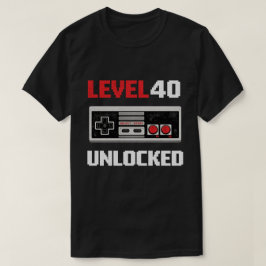 レベル40解除 レトロゲーム 40歳の誕生日 Tシャツ