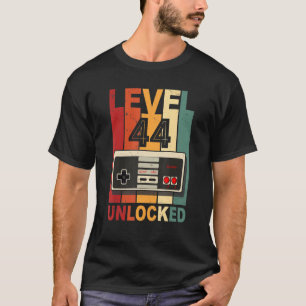 レベル44ロック解除ビデオゲーマー44誕生日男性B Tシャツ