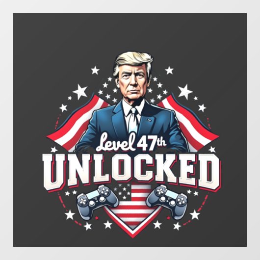 レベル47のロック解除されたトランプが成熟した日 ウィンドウサイン (シート)