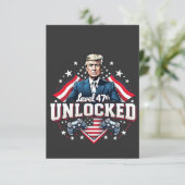 レベル47のロック解除されたトランプが成熟した日 サンキューカード (スタンド正面)