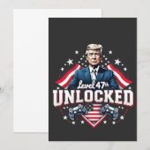 レベル47アンロック トランプ勝利 就任式の日 招待状 (正面/裏面)