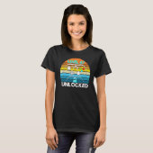 レベル47ロック解除ビデオゲーマー47誕生日 Tシャツ (正面フル)