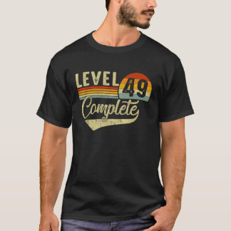 レベル49完全なレトロビデオゲーマーカップル49th A Tシャツ