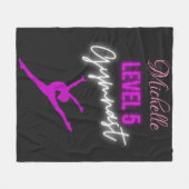 レベル5ギムナストパーソナライズされたフリースブランケット フリースブランケット (正面(横))