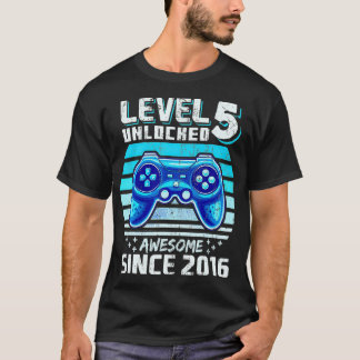 レベル5ロック解除素晴らし2016ビデオゲーム5th誕生 tシャツ