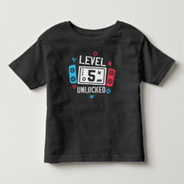 レベル5解除 クールなゲーマーTシャツ トドラーTシャツ