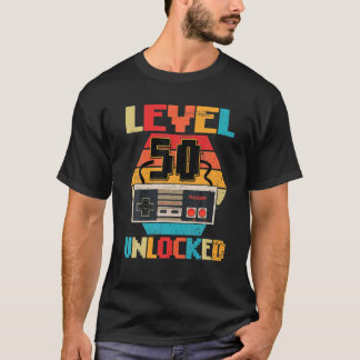 レベル50ロック解除されたビデオゲーマー50番目の誕生日ギフト Tシャツ