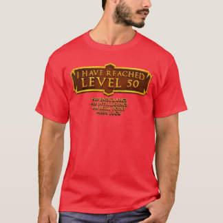 レベル50到達 RPGオンラインゲーム 50歳の誕生日 Tシャツ