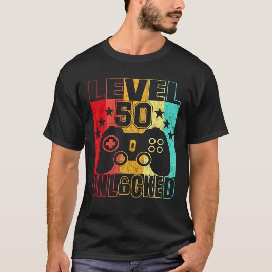 レベル50 50年BDayメンズ50th Tシャツ (正面)