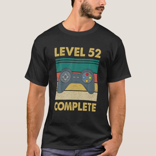 レベル52の完全なビデオゲーマー – 52結婚Anive Tシャツ (正面)