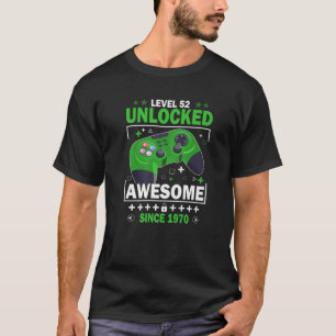 レベル52ロック解除素晴らし1970ビデオゲーム52nd Bi Tシャツ