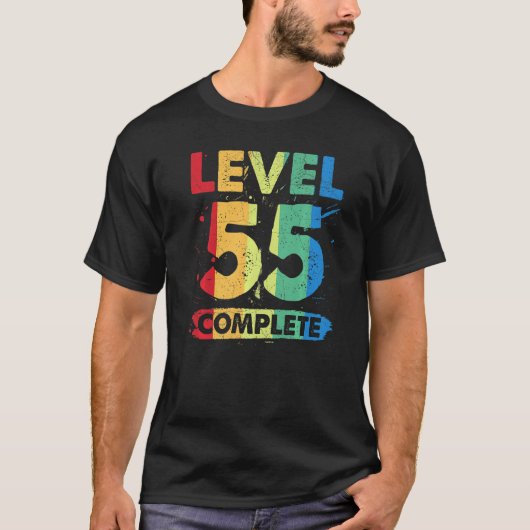レベル55の55周年結婚55年の完了 Tシャツ (正面)