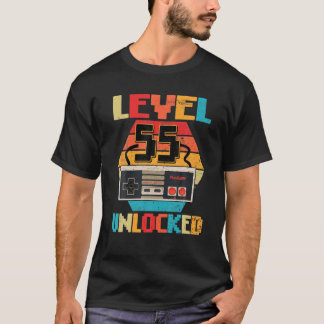 レベル55ロック解除ビデオゲーマー55番目の誕生日ギフト Tシャツ