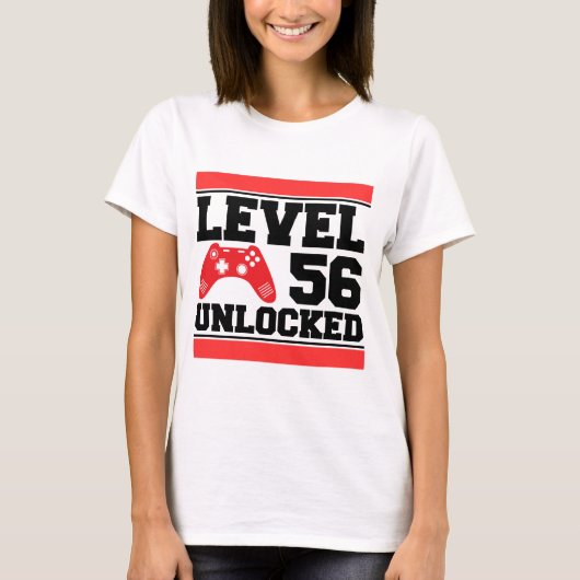 レベル56のロック解除 Tシャツ (正面)