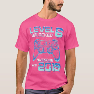 レベル6アンロック ゲームパーティー 6歳の誕生日 ゲーム好き Tシャツ