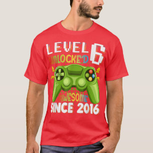 レベル6ロック解素晴らし除2016ビデオゲーム第6誕生 Tシャツ