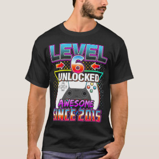 レベル6ロック解除素晴らしされた6ビデオゲーム6誕生日G Tシャツ