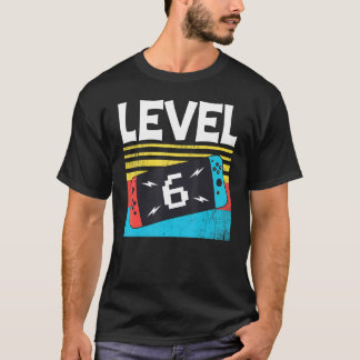 レベル6誕生日少年6歳ビデオゲーム6 U Tシャツ