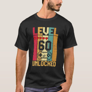 レベル60ロック解除素晴らし1962ビデオゲーム60th Bir Tシャツ