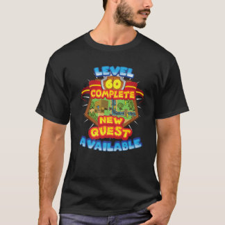 レベル60完全な新しいクエスト利用可能60th誕生日 tシャツ