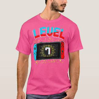 レベル7ロック解除された7番目の誕生日ギフトゲーム値リスト Tシャツ