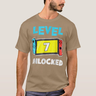 レベル7ロック解除ゲーマー7誕生日ギフトビデオGa Tシャツ