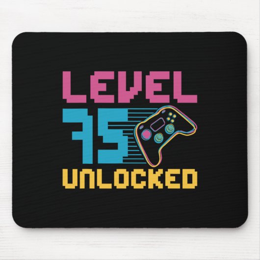 レベル75 アンロック ゲームの誕生日 マウスパッド (正面)