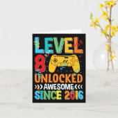 レベル8ロック解除素晴らし済み2016第8誕生日ビデオG カード (黄色い花)