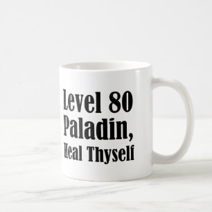 レベル80の聖騎士、自分を癒せ コーヒーマグカップ