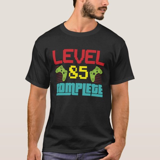 レベル85完了レベル85ロック解除85誕生日Vi Tシャツ (正面)