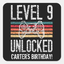 レベル9のロック解除された9番目の誕生日 パーソナライズされた