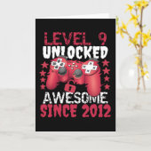 レベル9アンロック 2012年から awesome カード (黄色い花)