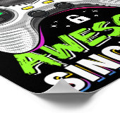 レベル9アンロック 9歳の誕生日 9歳の男の子へのギフト ポスター (角)