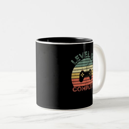 レベル9完全レトロヴィンテージ9th誕生日 ツートーンマグカップ (正面右)